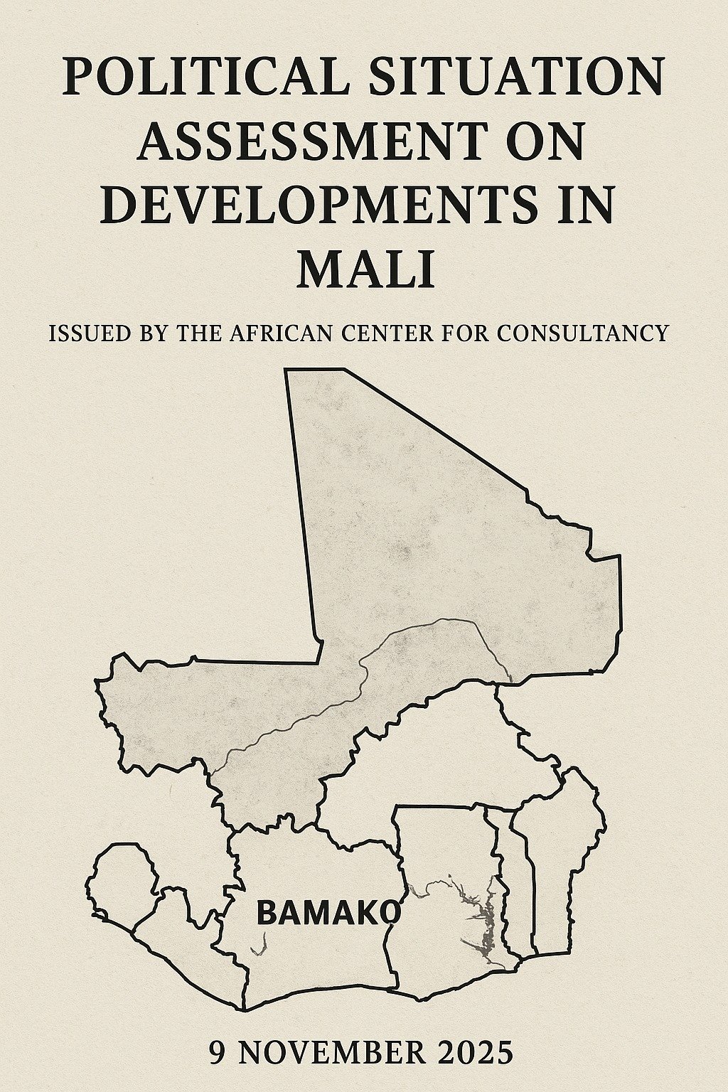 تقدير موقف سياسي صادر عن المركز الأفريقي للاستشارات حول تطورات الأوضاع في مالي